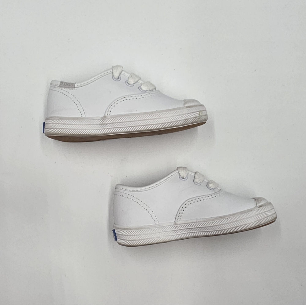 Keds little kids Champion Toe Cap white sneakers size 6 - Picture 4 of 9